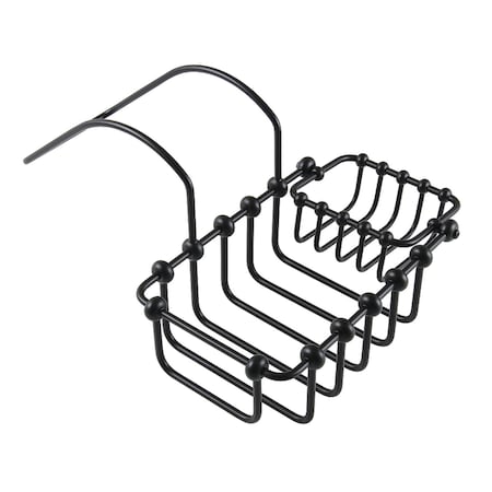 Kingston Brass 7Inch Swivel Soap and Sponge Holder, Matte Black CC2170